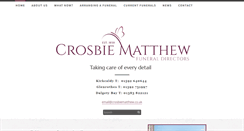 Desktop Screenshot of crosbiematthew.co.uk